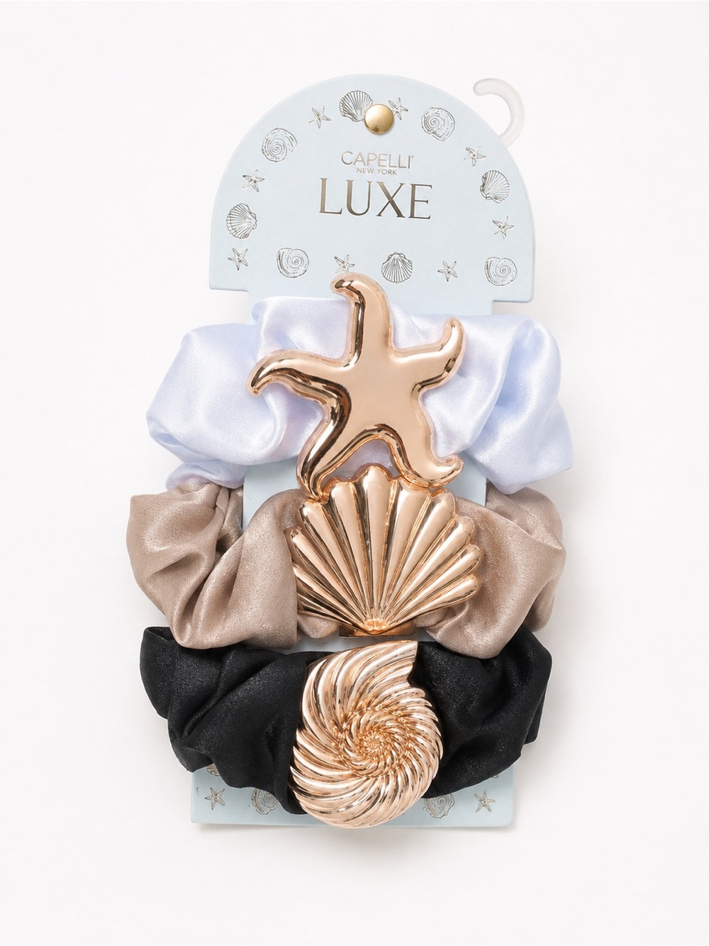 NWT Capelli New York LUXE Coastal Scrunchie Set